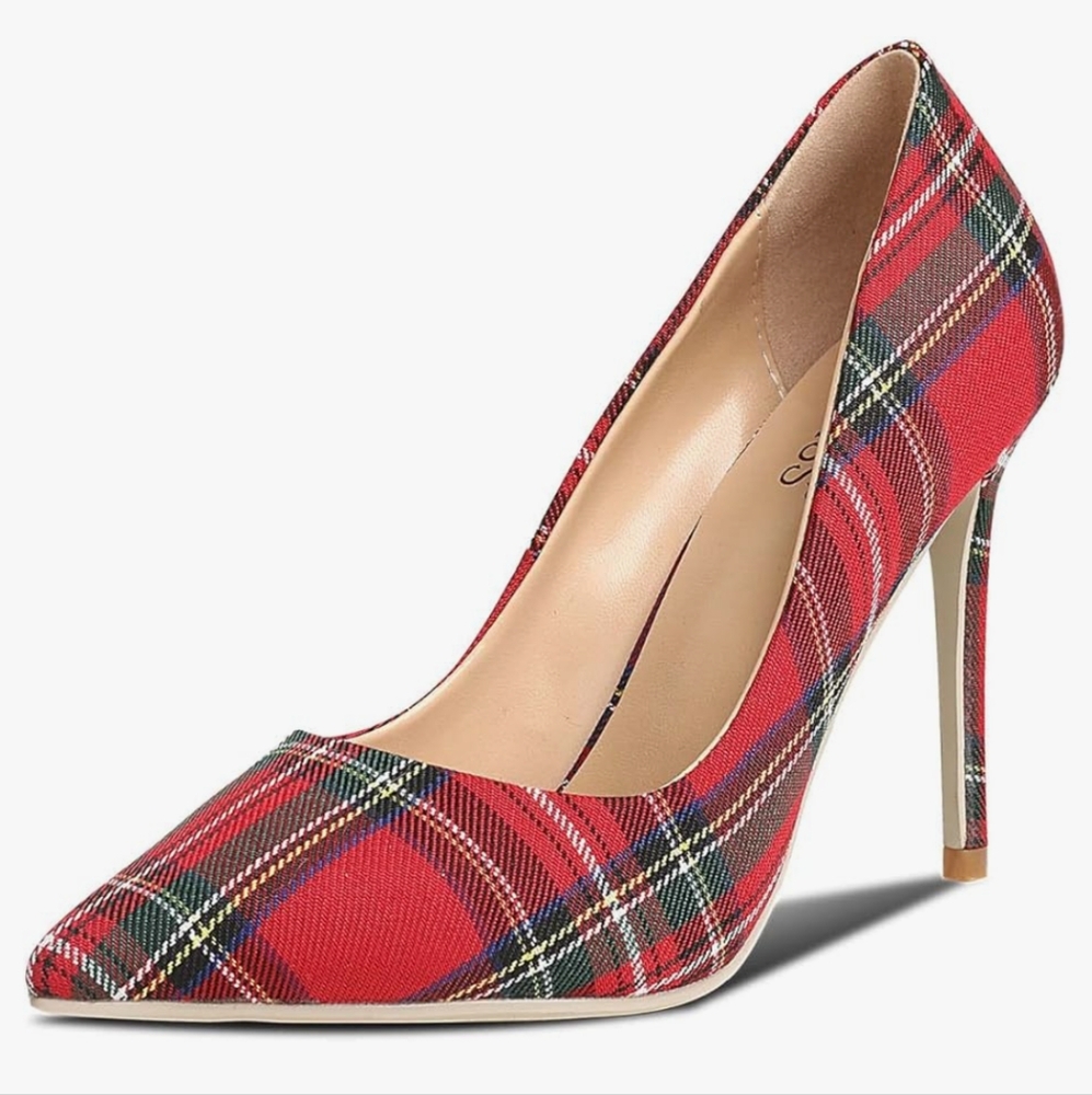 Wetkiss - Women's Pointed Toe High Heels Faux Suede Party Shoes.
